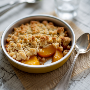 golden-peach-crumble-in-a-small-baking-d_CaY5TjNFSh2HB7FtFfDpYw_dPvya3yeTmqacZ6fZqYIVw